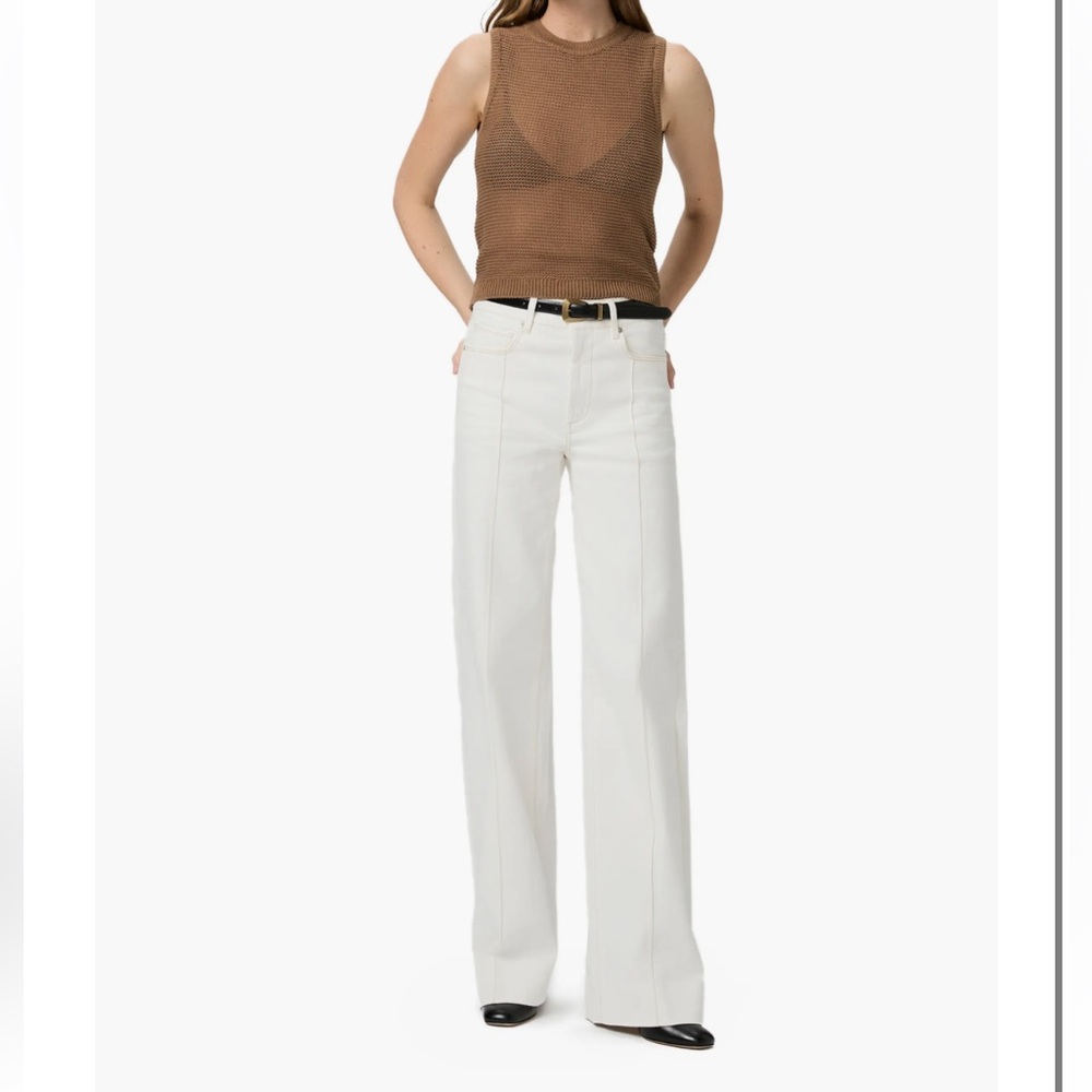 PAIGE Women's Cream Flare Sasha Pants